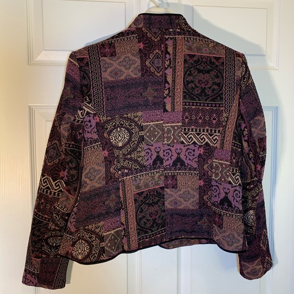 Christopher & Banks Tapestry Jacket Blazer Size M - Picture 3 of 5